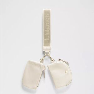 lululemon Cream Dual Pouch Wristlet